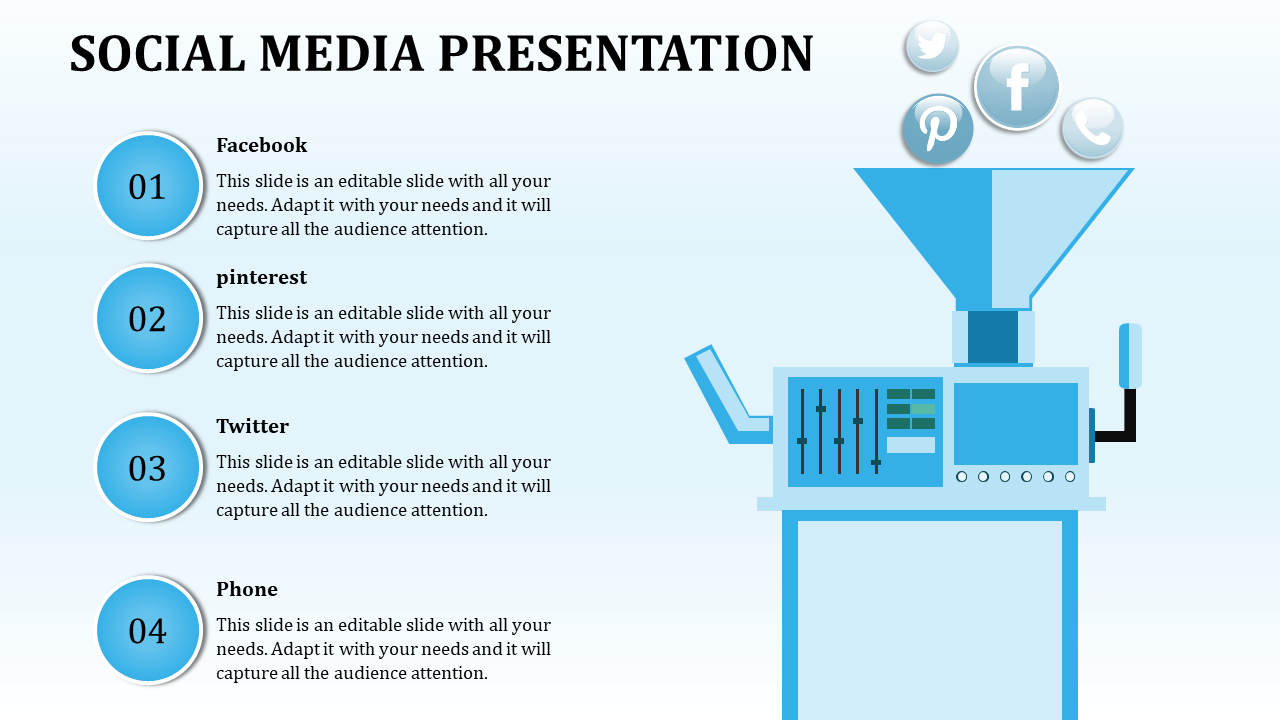 Free - Technology Based Social Media Presentation Template